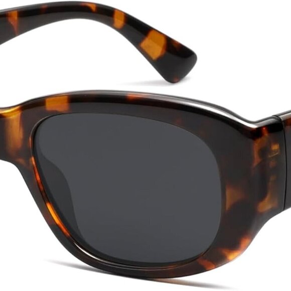 Accessories - Vintage Large Rectangle Polarized Sunglasses UV400 Protection Unisex